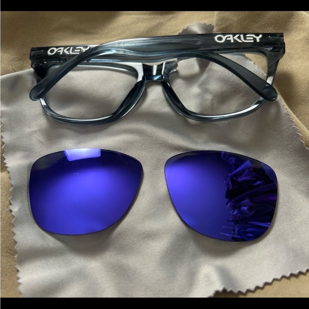 Genuine Oakley Frogskins Replacement Violet Iridium Lenses